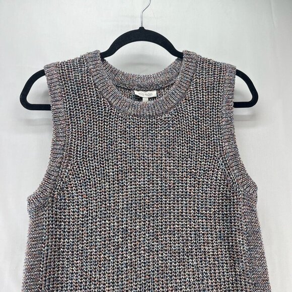 Ella Moss Sweater Tank Womens L Marge Ribbed Knit Sleeveless Pullover Multicolor - Picture 3 of 8